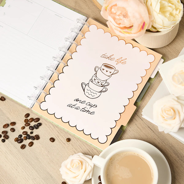 Me & My Big Ideas – Happy Planner Current Mood Premium Cover Planner – 12 Month Undated Vertical Layout