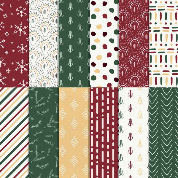 Poppy Crafts 12"x12" Christmas Collection Paper Pack