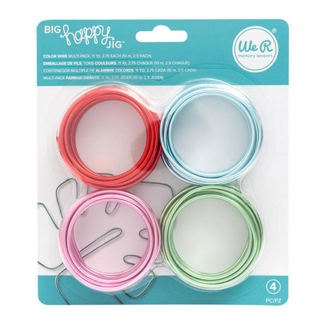We R Memory Keepers - Big Happy Jig 2.5mm Wire 4pcs - Multi Colour*^  LIMIT 1 PER ORDER
