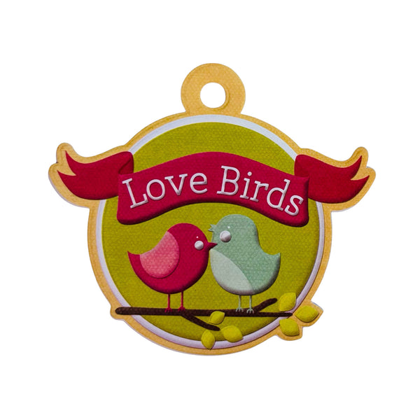 We R Memory Keepers Embossed Die-Cut Tag - Love Birds