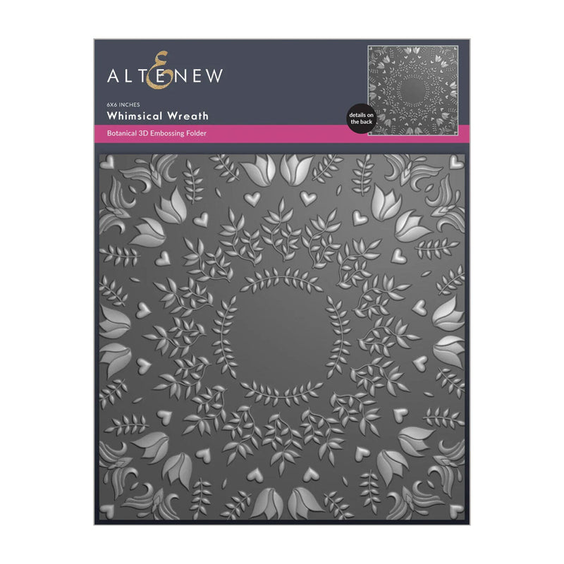 Altenew Whimsical Wreath Botanical 3D Embossing Folder*