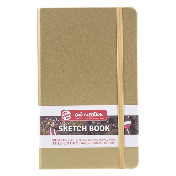 Talens Art Creations Sketch Book 13cm x 21cm - White Gold