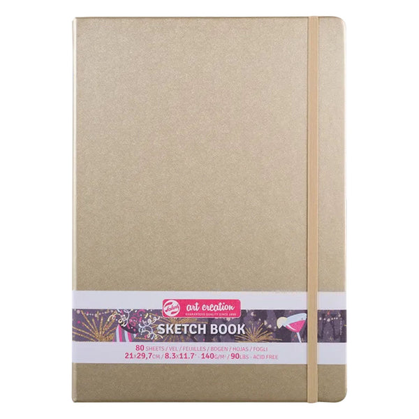 Talens Art Creations Sketch Book 21cm x 30cm - White Gold