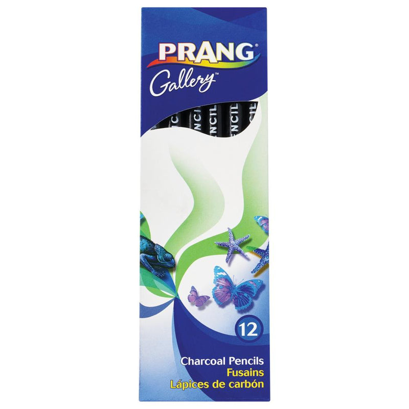 Prang Charcoal Pencils 12/Pkg Soft