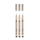 Sakura Pigma Micron 3/Pkg Set - Black - 01, 03, 05