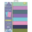 Crafter's Companion Nature's Garden Hydrangea Luxury Linen Card Pack 8.5"X11"*