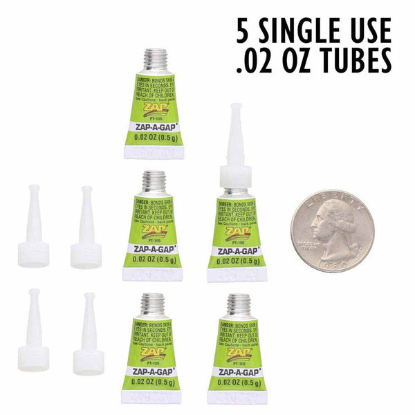 Zap-A-Gap Single Use Glue 0.5g - 5/Pkg