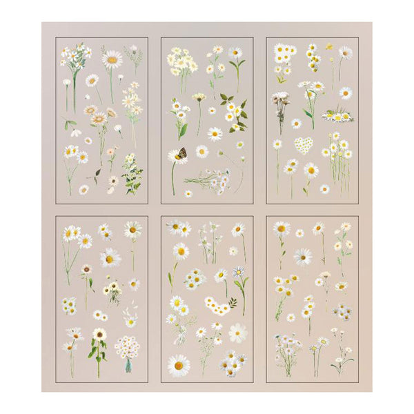 Poppy Crafts Natural Sticker Pack - Daisies