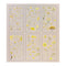 Poppy Crafts Natural Sticker Pack - Mixed Yellow Flowers