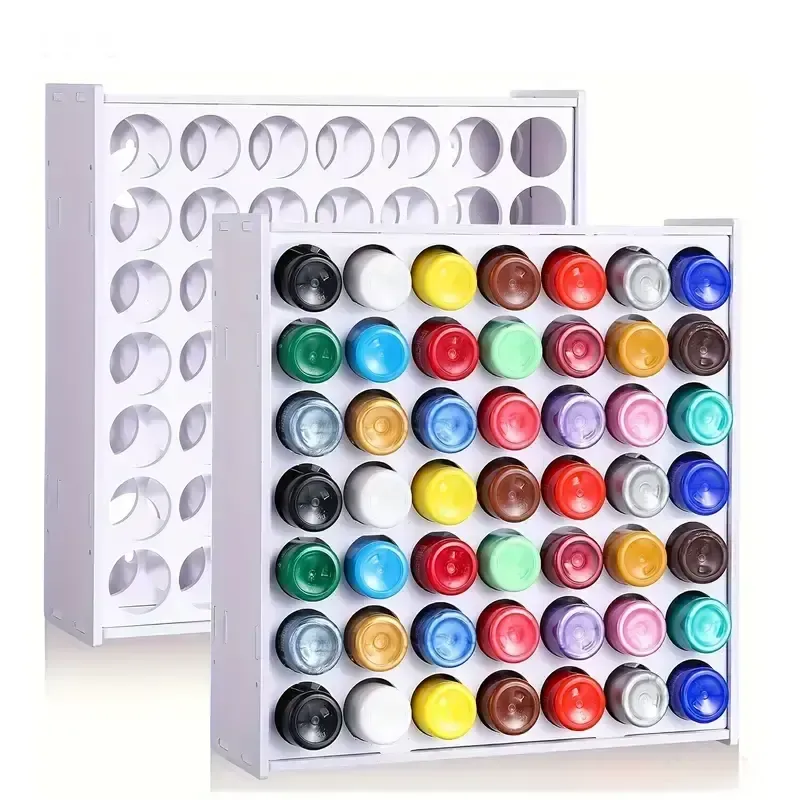 Universal Crafts Paint Storage Rack - Holds 49 Paints