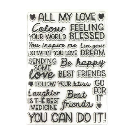 Crafters Companion Clear Stamps - All My Love