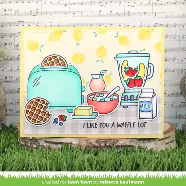 Lawn Fawn Clear Stamp Set - A Waffle Lot*