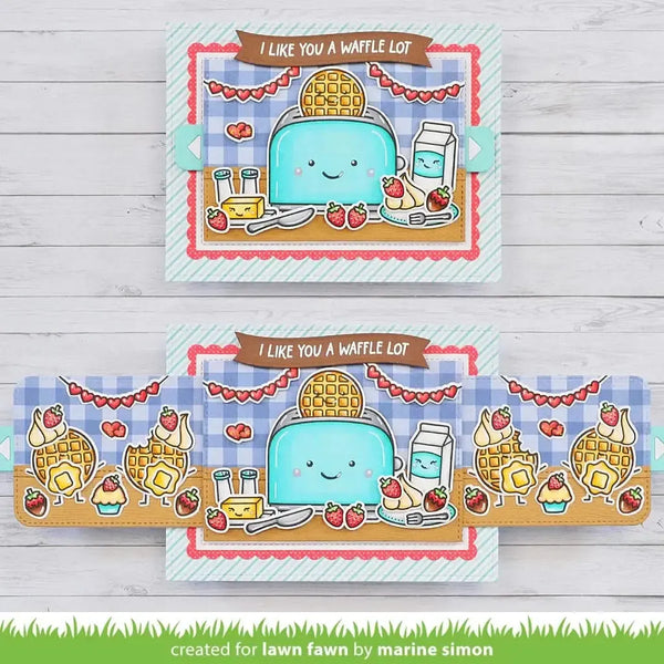 Lawn Fawn Clear Stamp Set - A Waffle Lot*