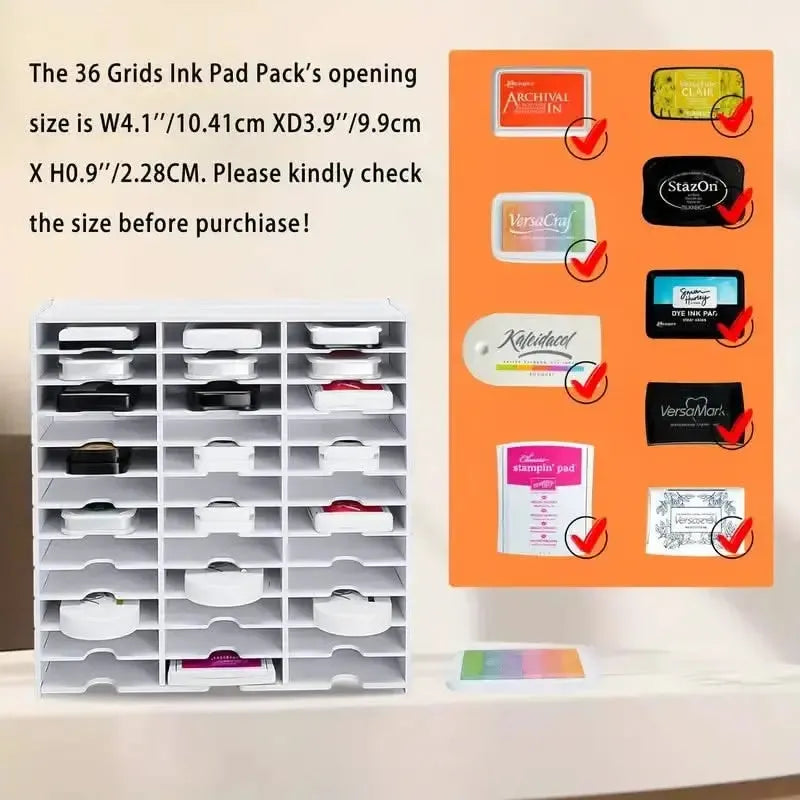 Ink Pail Racking Universal Crafts Ink Pad Storage Rack - Holds 36 Ink Pads – CraftOnline