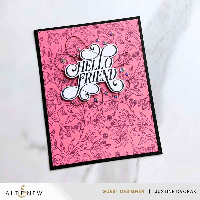 Altenew Floral Serenade Press Plate