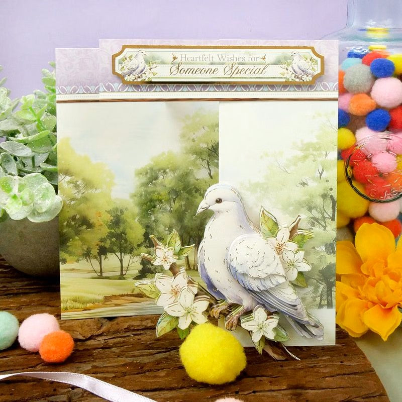 Hunkydory Beautiful Birds Deco-Large Set - Delightful Dove