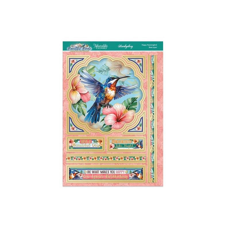 Hunkydory Beautiful Birds Deco-Large Set - Humming Bird