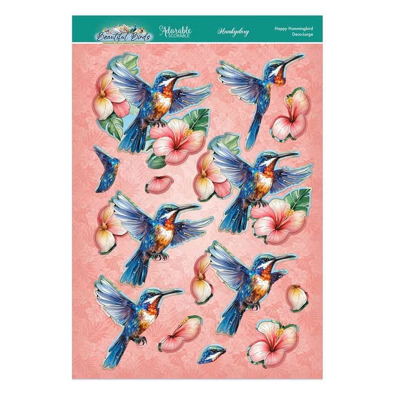Hunkydory Beautiful Birds Deco-Large Set - Humming Bird