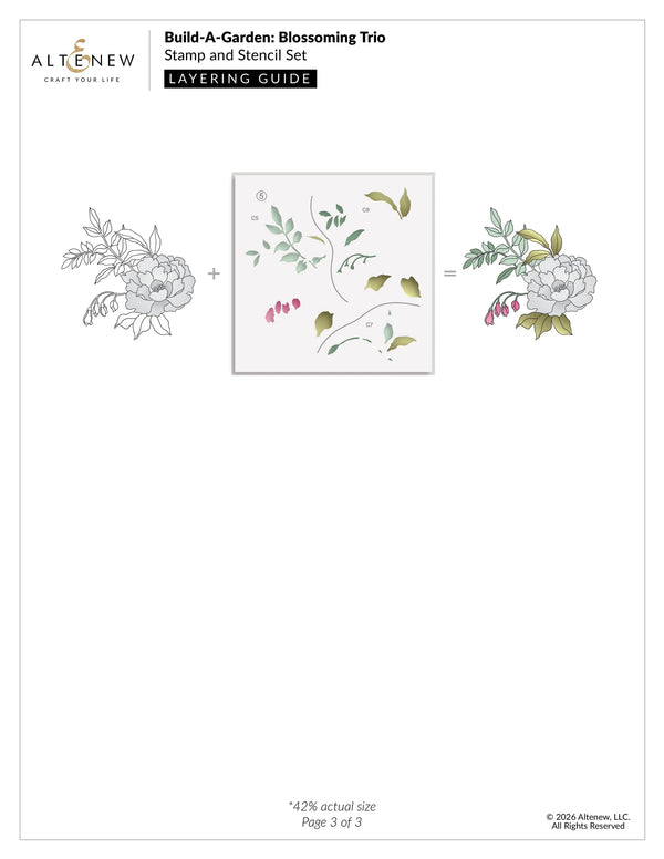 Altenew Build-A-Garden: Blossoming Trio & Add-on Die Bundle