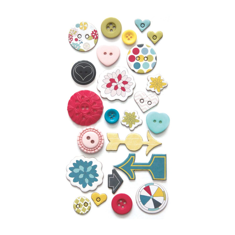 Fancy Pants Designs - Wonderful Day Collection - Button Set – CraftOnline