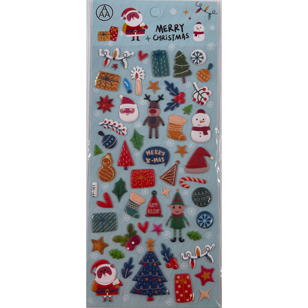 Poppy Crafts Puffy Sticker - Christmas Fun*