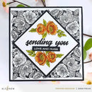 Altenew Cornered Blooms Stamp Set
