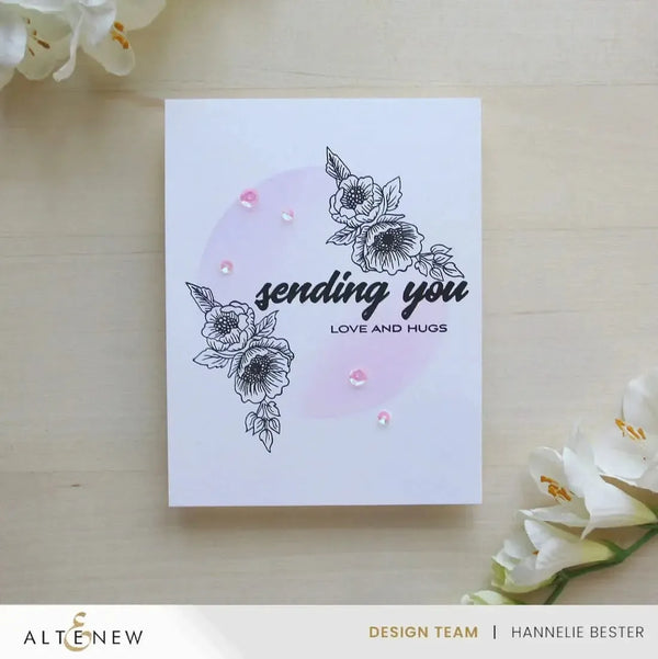 Altenew Cornered Blooms Stamp Set