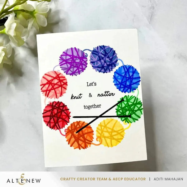 Altenew Knit & Natter Stamp Set