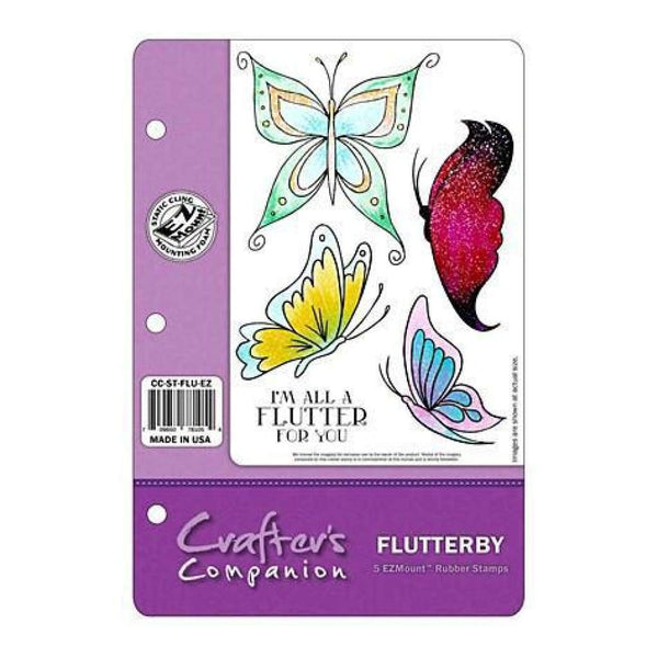 Crafter's Companion Ezmount Cling Set 5.5 Inch X8.5 Inch  Flutter Away*