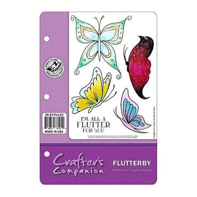 Crafter's Companion Ezmount Cling Set 5.5 Inch X8.5 Inch  Flutter Away*