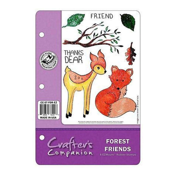 Crafter's Companion Ezmount Cling Set 5.5 Inch X8.5 Inch  Forest Friend*