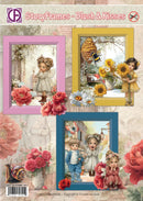 Creatief Art StoryFrames Card Kit Blush & Kisses set of three cards