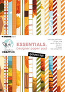 Creative Craftlab Golden Fall Essentials A5 Designer Paper Pad 24 sheets