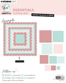 Creative Craftlab Nested Squares Scallop Essentials ten piece cutting die set