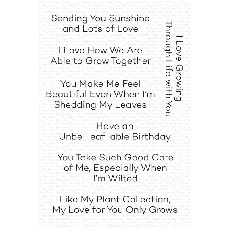 My Favorite Things Clear Stamps - Grow Together 4" x 6"*