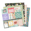 American Crafts Double-Sided Paper Pad 12"x 12" 24/Pkg - April And Ivy*