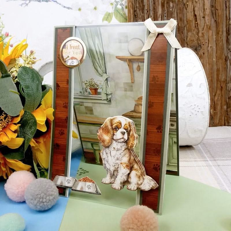 Hunkydory Cavalier King Charles & Pomeranian Decoupage Topper Sheet*