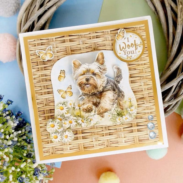 Hunkydory Yorkshire Terrier & French Bulldog Decoupage Topper Sheet*