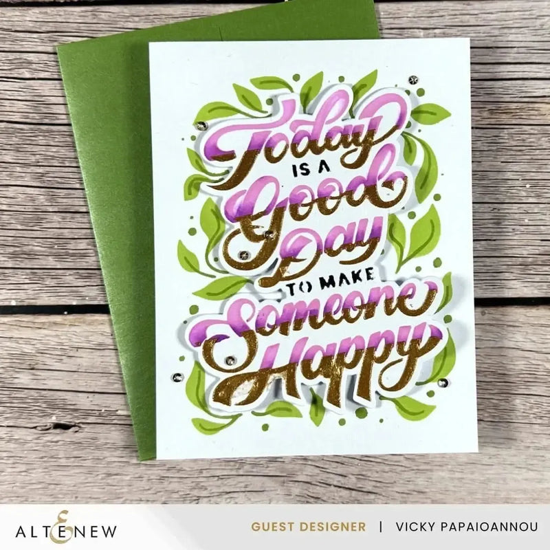 Altenew Today Is A Good Day Builder Stencil Set