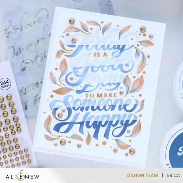 Altenew Today Is A Good Day Builder Stencil Set