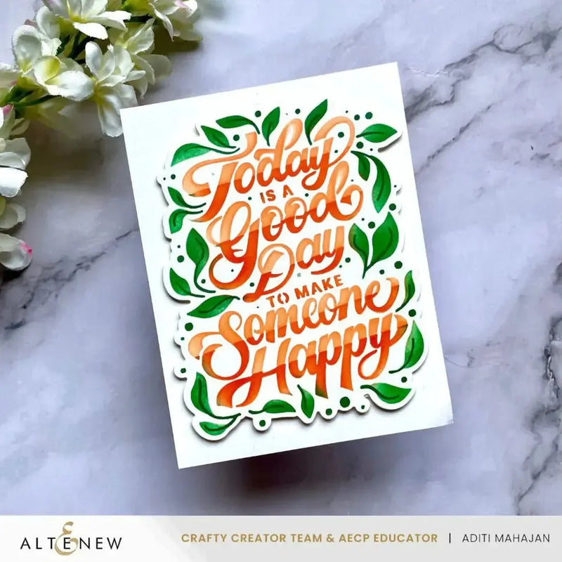 Altenew Today Is A Good Day Builder Stencil Set