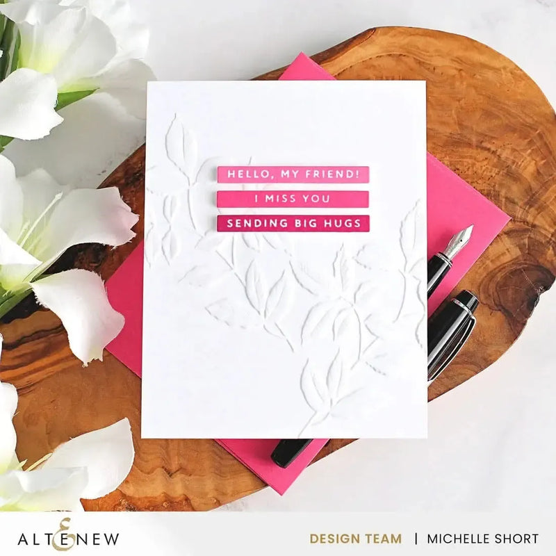 Altenew One-Go: Solid Sentiment Strips Die Set