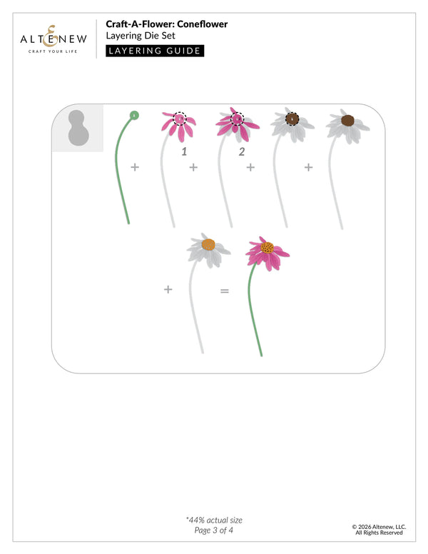 Altenew Craft-A-Flower: Coneflower Layering Die Set