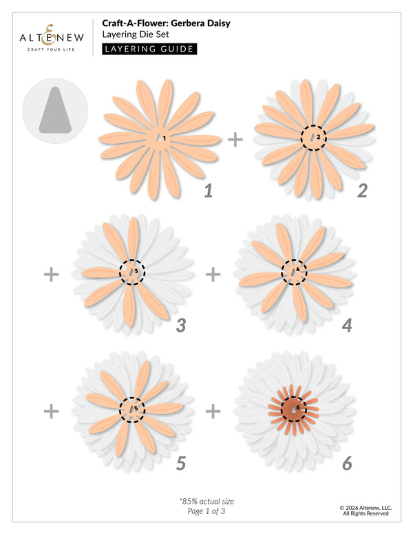 Altenew Craft-A-Flower: Gerbera Daisy Layering Die Set