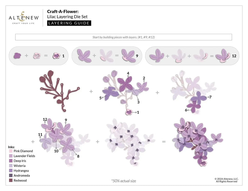 Altenew Craft-A-Flower: Lilac Layering Die Set*