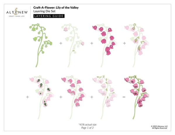 Altenew Craft-A-Flower: Lily of the Valley Layering Die Set