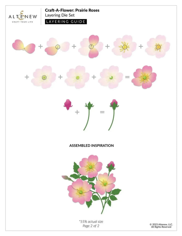 Altenew Craft-A-Flower: Prairie Roses Layering Die Set