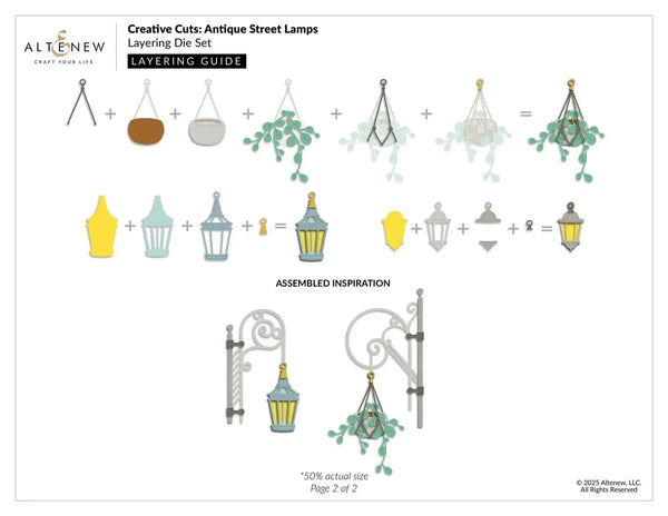 Altenew Creative Cuts: Antique Street Lamps Layering Die Set