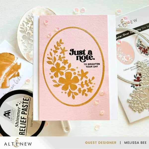 Altenew Zero-Waste: Oval Serenity Die Set