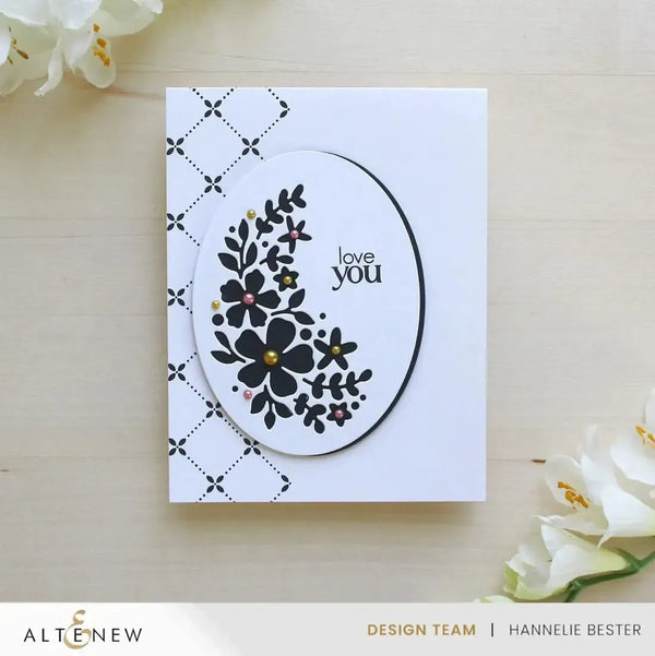 Altenew Zero-Waste: Oval Serenity Die Set